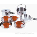 Stainless steel picnic plates camping cooking set